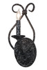 Meyda Tiffany - 153437 - One Light Wall Sconce - Olivia - Graphite Pewter
