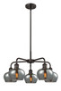 Innovations - 516-5CR-OB-G93 - Five Light Chandelier - Downtown Urban - Oil Rubbed Bronze