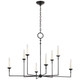 Visual Comfort Signature - CHC 5703AI - LED Chandelier - Rowen - Aged Iron