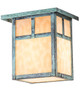 Meyda Tiffany - 192915 - One Light Wall Sconce - Hyde Park - Verdigris