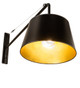 Cilindro One Light Swing Arm Wall Sconce in Matte Black (57-229057)