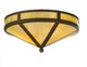 Meyda Tiffany - 22957 - Two Light Flushmount - Craftsman - Cafe Noir