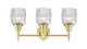 Three Light Bath Vanity (447-3W-SB-G302)