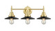 Innovations - 447-3W-SB-M6-BK - Three Light Bath Vanity - Satin Brass