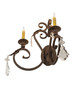 Josephine Two Light Wall Sconce in Cortez Gold (57-242115)