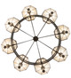 Topridge Eight Light Chandelier (245369)