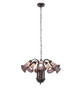 Stained Glass Pond Lily 12 Light Chandelier (251607)