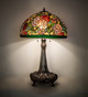 Romance Rose Three Light Table Lamp in Mahogany Bronze (57-252829)