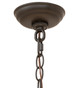 Barrel Stave Eight Light Chandelier (253258)