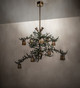 Pine Branch 15 Light Chandelier in Antique Copper With Green Needles (57-253317)