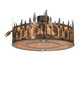 Personalized LED Pendant in Light Burnished Antique Copper (57-265344)
