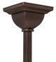 Diamond Band Mission Two Light Semi-Flushmount in Mahogany Bronze (57-269100)