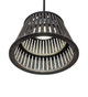 Peach Basket LED Pendant in Weathered Wicker (57-271819)