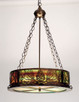 Meyda Tiffany - 30168 - Four Light Inverted Pendant - Mountain Pine - Antique Copper