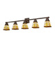 Meyda Tiffany - 287472 - Five Light Vanity - Arrowhead - Mahogany Bronze