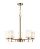 Millennium - 5515-MG - Five Light Chandelier - Huderson - Modern Gold