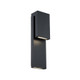 Modern Forms - WS-W13718-BK - LED Outdoor Wall Sconce - Double Down - Black