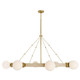 Arteriors - DLC42 - Eight Light Chandelier - Liberty - Matte Opal