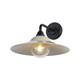 Golden - 5096-OWL15 BLK-WGY-SB - One Light Wall Sconce - Croma - Matte Black