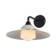 Golden - 5096-OWL15 BLK-WGY-WB - One Light Wall Sconce - Croma - Matte Black