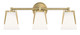 Norwell Lighting - 2503-AN-MO - Three Light Bath - Allure - Antique Brass
