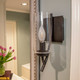 Tulip One Light Wall Sconce in Acid Dipped Black (185-8153-ADB-CL)