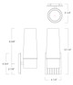 Icycle One Light Wall Sconce (9758-CH-CF)