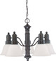 Nuvo Lighting - 60-3143 - Five Light Chandelier - Gotham - Mahogany Bronze