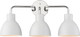 Sloan Three Light Vanity in Polished Nickel / White (72-60-6783)