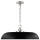 Colony One Light Pendant in Matte Black / Polished Nickel (72-60-7488)