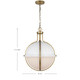 Lincoln One Light Pendant in Matte White (72-60-7665)