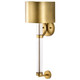 Teagon One Light Wall Sconce in Natural Brass (72-60-7757)