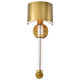 Teagon One Light Wall Sconce in Natural Brass (72-60-7757)