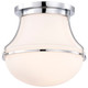 Valdora One Light Flush Mount in Polished Nickel (72-60-7870)