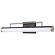 Solano LED Vanity in Black / Brushed Nickel (72-62-658)