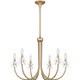Quoizel - REY5030BGD - Six Light Chandelier - Remy - Bronze Gold