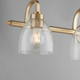 Reyes Four Light Vanity in Aged Brass (19-5060-4-280)