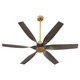 Quorum - 55606-80 - 60 Patio Fan - Kimbo - Aged Brass