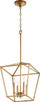 Quorum - 604-4-74 - Four Light Entry Pendant - Gabriel - Gold Leaf