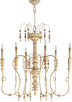 Quorum - 6206-6-70 - Six Light Chandelier - Salento - Persian White