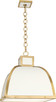 Robert Abbey - 1445 - Three Light Pendant - Ranger - Glossy White Painted w/Modern Brass