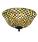 Tiffany Fishscale Three Light Flush Mount (281858)