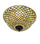 Tiffany Fishscale Three Light Flush Mount (281858)