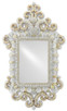 Currey and Company - 1000-0028 - Mirror - Cecilia Rectangular Mirror - White/Natural/Mirror