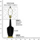 Robert Abbey - OS38 - One Light Table Lamp - Emma - Obsidian Glazed Ceramic w/Warm Brass