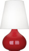 Robert Abbey - RR93 - One Light Accent Lamp - June - Ruby Red Glazed Ceramic