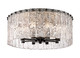 Glacier Eight Light Flush Mount