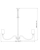 Katerina Eight Light Chandelier (1950-8BN)