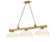 Z-Lite - 2306-3RB-DMO14 - Three Light Billiard - Cordon - Rubbed Brass