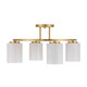 Herron Four Light Semi-Flush Mount in Warm Brass (51-6-4693-4-322)